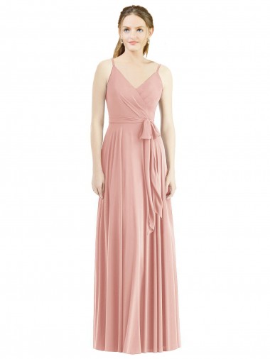 Cheap Romantic Full length Long Chiffon Bridesmaid Dress Perth