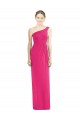One Shoulder Long Chiffon Bridesmaid Dress