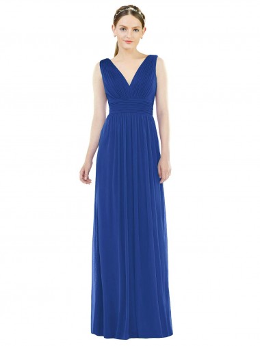 Cheap Low Square Back Sleeveless Shirred Skirt Bridesmaid Dress Perth