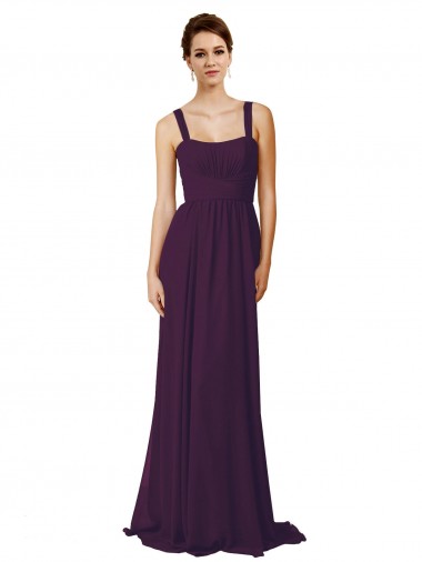 Cheap Full Length Chiffon Bridesmaid Dress with Spaghetti Straps Perth