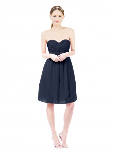 Cheap Sweetheart Cocktail Knee Length Chiffon Cocktail Bridesmaid Dress Open Back Perth