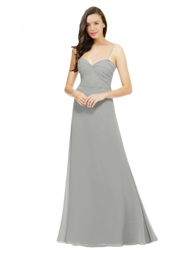 Cheap Chiffon Bridesmaid Dress with Sweetheart Neckline and Adjustable Straps Perth