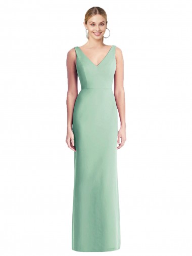 Cheap Sleeveless Tie Back Chiffon Trumpet Chiffon Bridesmaid Dress Perth