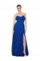 Ruffled Chiffon Strapless Bridesmaid Dress