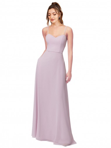 Cheap Sweetheart Tie-Back Chiffon Bridesmaid Dress Perth