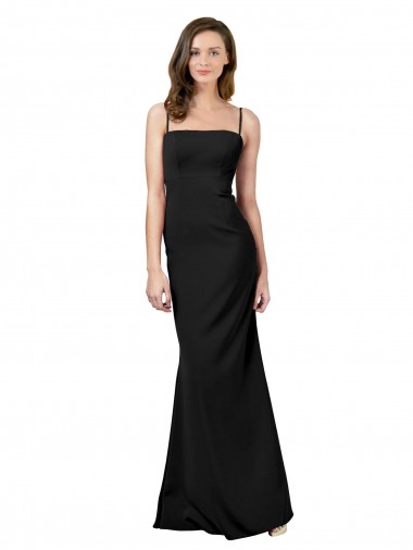 Cheap Fit and Flare Slim Formal Crepe Bridesmaid Dress / Prom Dress with Cutout Back Perth